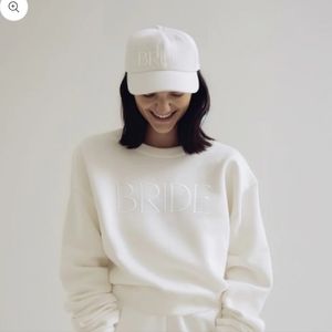 BRIDE Embroidered Sweatshirt - White